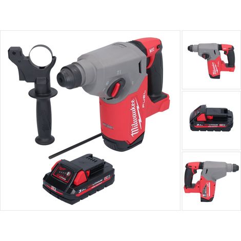 Milwaukee M18 FH-301 Akku Bohrhammer 18 V 2,5 J SDS plus Brushless + 1x Akku 3,0 Ah - ohne Ladegerät