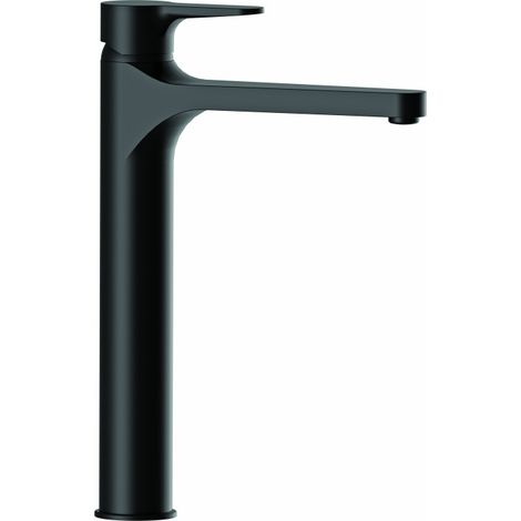 Rubinetto lavabo alto nero opaco serie winner (1/2)