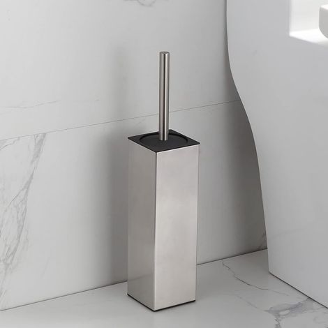 Toilet Brush Holder FreestandingBrushed Nickel304 Stainless Steel304 Bowl and for Bathroom Space SavingSturdyDeep Cleaning 304 (1/4)