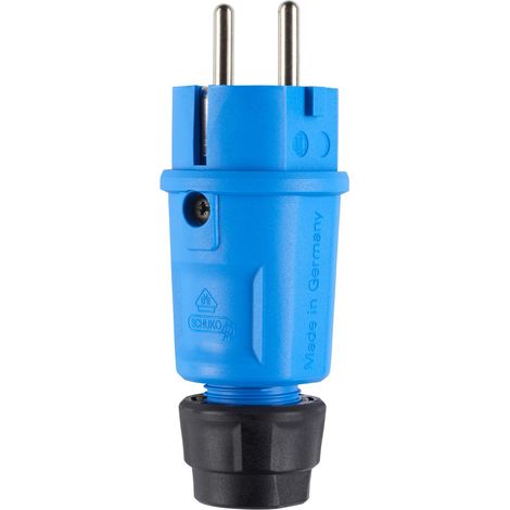 ABL Schutzkontaktstecker 16A 250V Kst IP54 ger bl 16AKunststoff Schraubkl (1/5)