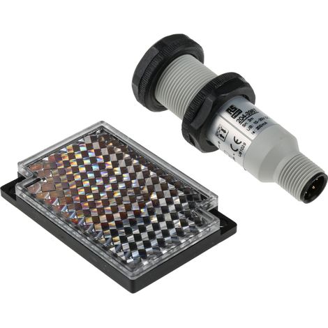 Capteur photoélectrique Réflexion rétro RS PRO, 3 m, Cylindrique, IP67 ( Prix pour 1 ) (1/5)