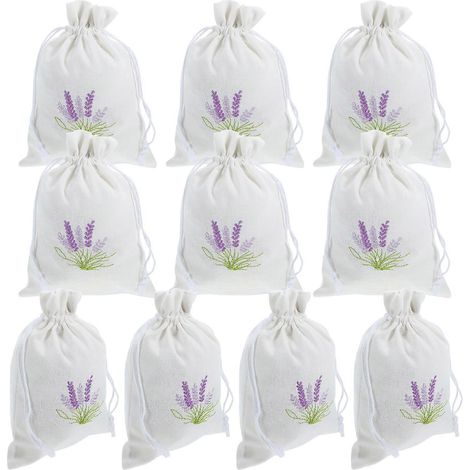 10 Stück Duftsäckchen, nachfüllbar, Lavendel, für Kleiderschrank (L)-18.00X13.00X0.50CM (1/4)