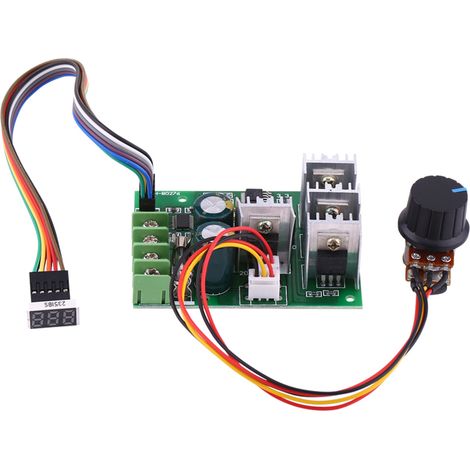 Contrôleur de vitesse variable pour moteur CC 6V-60V 30A avec affichage numérique (1/5)