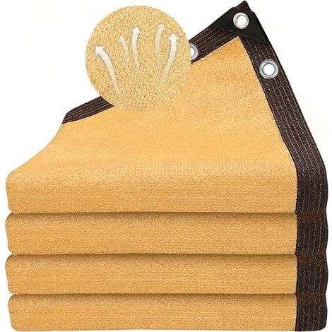 Filet D'Ombrage, Filet Protection Solaire 95% UV Tissu D'Ombrage, Toile d'ombrage de Serres Coupe-Ventpour La Couverture VéGéTale/Serre/Jardin/Pergola (1/5)