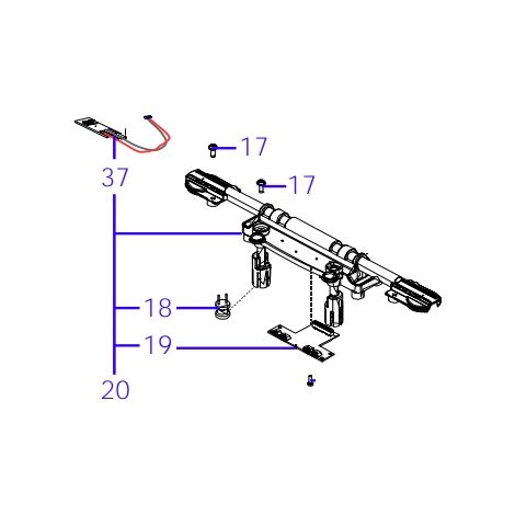 Gruppo sensori anteriore ORIGINALE AMBROGIO robot 4.36 - 4.0 Basic