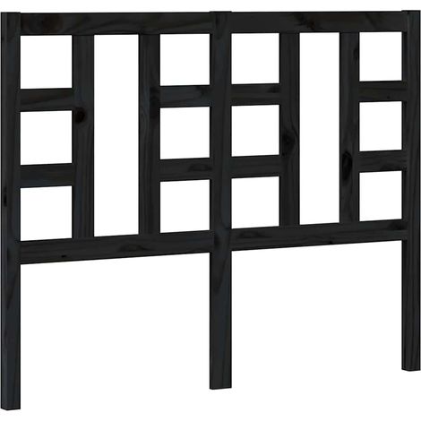 Maison Exclusive - Cabecero de cama madera maciza de pino negro 1 (1/5)