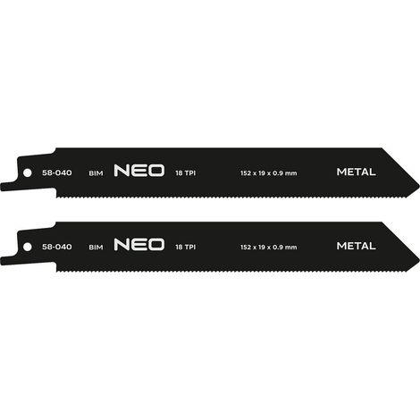 Lame de scie sauteuse neo tools bim 152 mm 18 dents