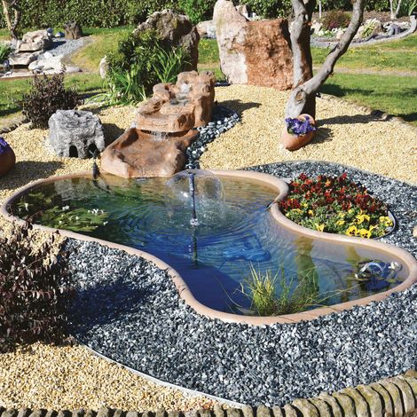 Laghetto da giardino in vetroresina modello laguna cm 350x220xh 60 (1/5)