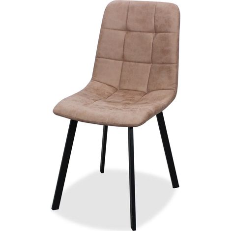 Pack de 4 sillas modelo Kira-Aitana tapizadas en textil piedra, 87cm(alto) 52cm(ancho) 45cm(largo)