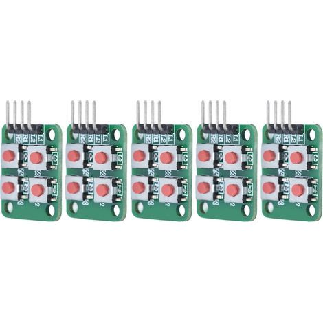 5 Stück 2x2 Scan 4-Tastenfeld-Tastaturmodul-Array-Tastenschaltermodul für elektrische Steuerung (1/5)