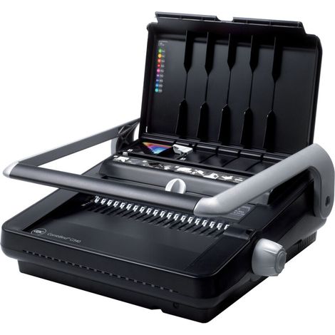 GBC CombBind C340 Rilegatrice a pettine 450 fogli Nero, Argento (1/5)