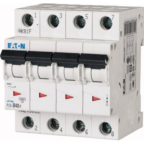 Disj. PLS 4X40A 6kA (EN 60898) cbe D 000243114 EATON PLS6-D40/4-MW
