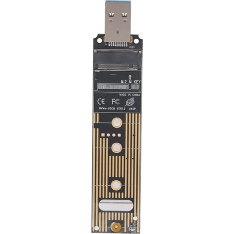 Adaptateur SSD vers USB, Carte Adaptateur M.2 NVME SSD vers USB, Carte Convertisseur de Disque Dur Carte Adaptateur SSD (1/5)