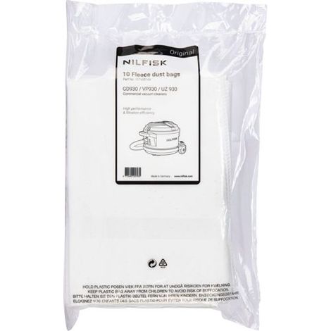 Nilfisk 10x Staubbeutel für VP 930 ECO HEPA
