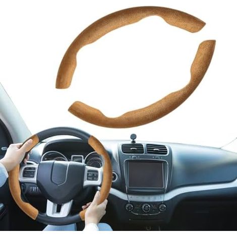 Housse de volant à clipser, fine, douce et absorbante Ergonomique pour l'intérieur de votre voiture Accessoires intérieurs Housse de volant type DO (1/5)