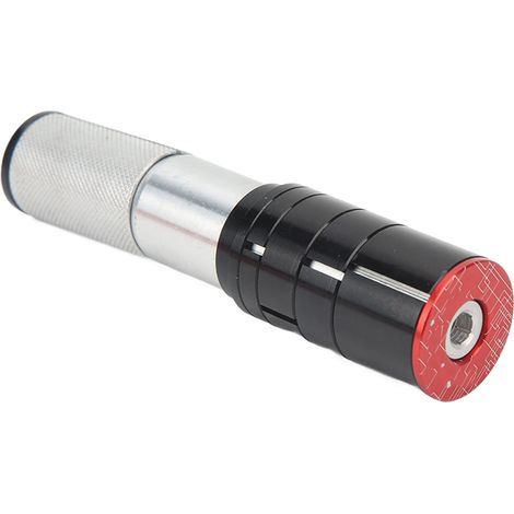 Support de guidon vélo 28,6mm, hauteur réglable 3 à 50mm, alliage d'aluminium léger, rallonge de potence VTT et vélo de route, rouge (1/5)