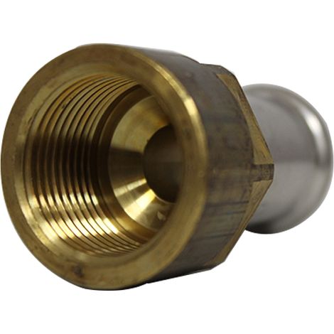 Manchon laiton droit multicouche à visser Henco - Femelle 3/4' - Diamètre 20 mm (1/4)