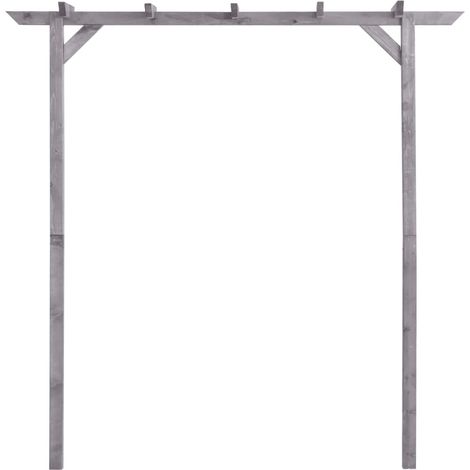 Maison Exclusive - Pergolato da Giardino Grigio 200x40x205 cm in Pino Impregnato