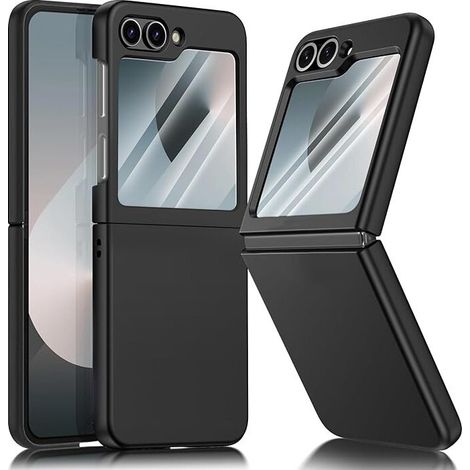 Funda para Samsung Galaxy Z Flip7 FE / Z Flip6, funda de policarbonato, color negro. (1/5)