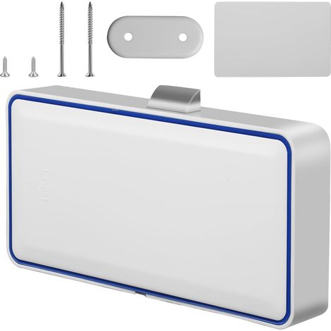 Serrure intelligente pour placard : Verrou NFC invisible, pas de trou perforé, capteur de carte IC à pile pour tiroir de placard, serrures sans trou caché pour placard, tiroirs, casiers et usines (1/5)