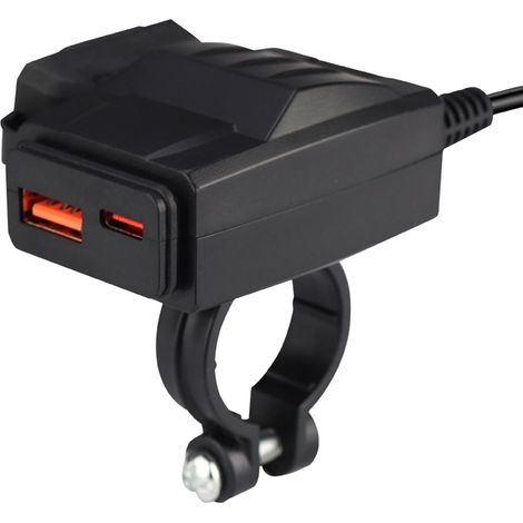 Chargeur de téléphone pour moto, port de charge USB pour moto, PD35W, port de charge rapide pour téléphone de moto, port de charge rapide pour guidon de moto (1/5)