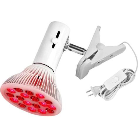 Lampe de luminothérapie LED 54 W, 660 + 850 nm, infrarouge proche, PAR38, lumière rouge, prise européenne. (1/5)