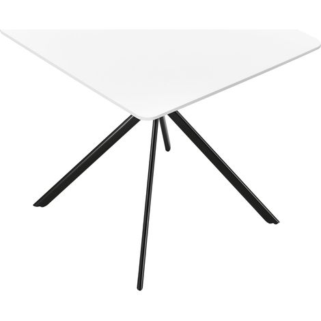 Mesa de comedor cocina para 2 personas MDF 78 cm x 78 cm blanco 030004117 (1/5)