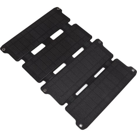 Panneau solaire pliable en silicium monocristallin, 2 ports USB, flexible ETFE, 14 W, 5 V, noir (1/5)