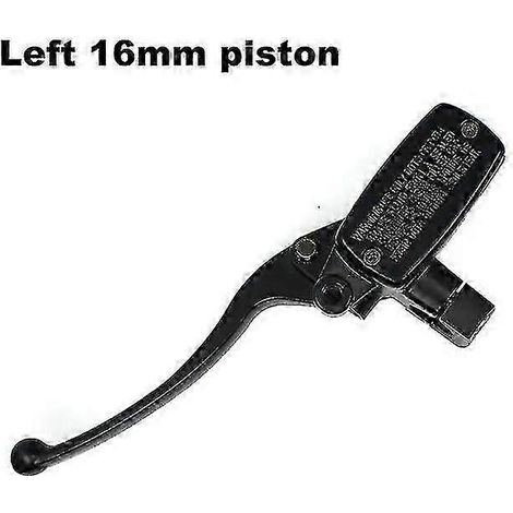 Maître-cylindre de frein et levier d'embrayage de 25 mm pour moto Suzuki Intruder 800 1500, Honda Valkyrie GL 1500 VT Shadow, Kawasaki Vulcan, levier de frein pour véhicule (gauche noir 16) (1/5)