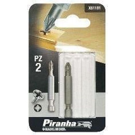 BLACK&DECKER - PIRANHA PUNTA PER CACCIAVITE - LAMA POZIDRIV 48MM