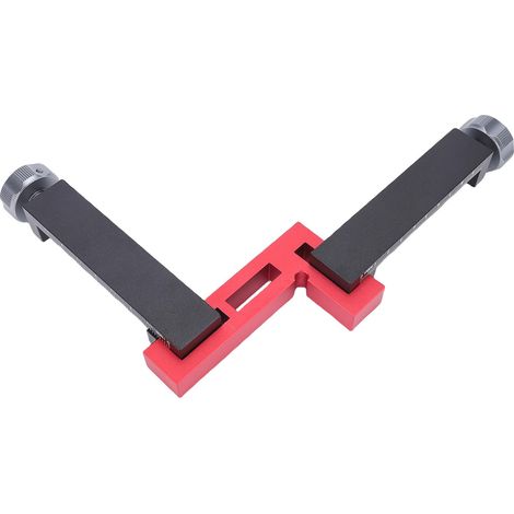 Lot d'équerres de serrage bois 90° en aluminium acier inoxydable type L avec 1 serre-joint angle droit et 2 pinces en G (1/5)