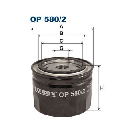 Ölfilter OP580/2 Filtron