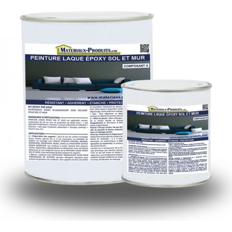 Peinture laque Epoxy Sol et Mur - 1 Kg Blanc - MATPRO (1/5)