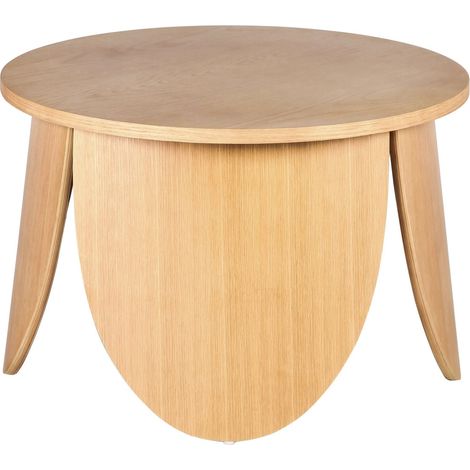 Selsey Vivially - Couchtisch rund, Eichenholzoptik, Ø 60 cm (1/4)