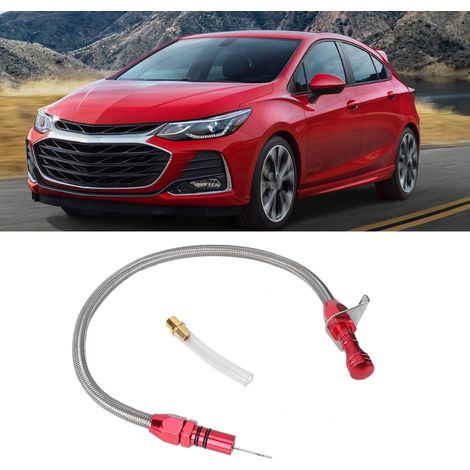 Jauge d'huile de transmission en acier inoxydable compatible avec Chevrolet/GM TH350 350 (rouge) (1/5)