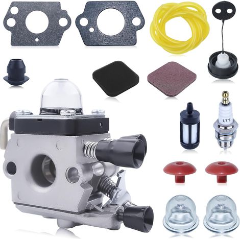 C1Q-S97  avec Filtre à air pour STIHL FS75 FS80 FS80R FS85 FS85R FS85T FS85RX Taille-haie à Cordes Weedeater C1Q-S71 C1Q-S97 C1Q-S143 C1Q-S153 C1Q-S186 (1/5)