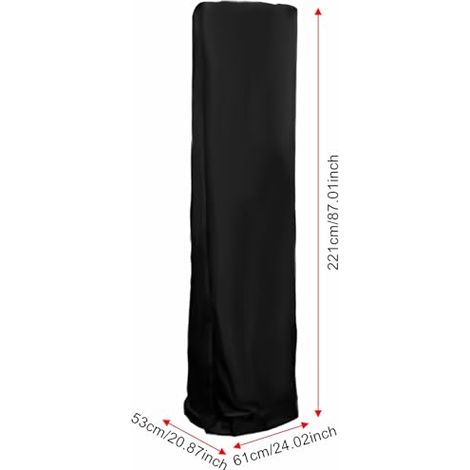 Duokon Jardin Patio Heater Couverture Respirante Impermable Couvre Protecteur 81 5 225cm Accessoire de chauffage extérieur de jardin (1/5)
