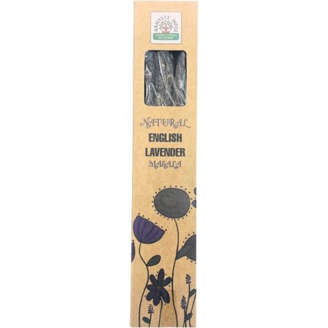 Bastoncini di incenso botanico naturale Namaste India alla lavanda inglese 25 g