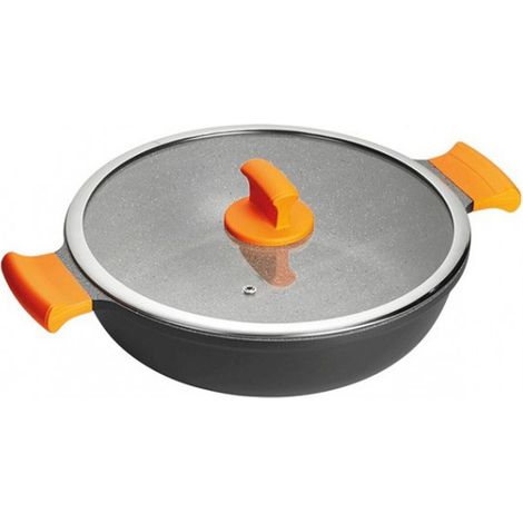 Cacerola Con Tapa Inoxibar ABSOLUT Negro