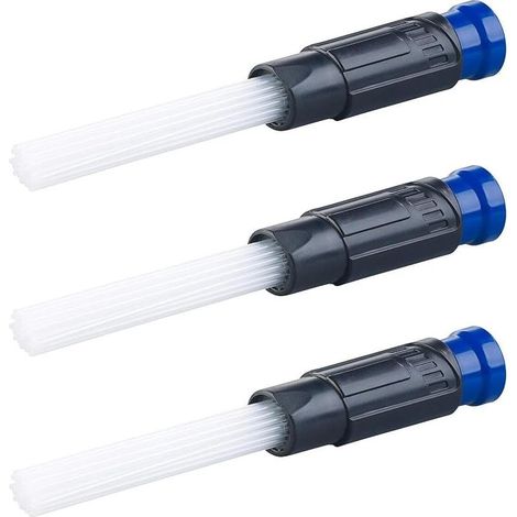 Lot de 3 embouts d'aspirateur universels, avec 30 tubes d'aspiration flexibles (buses d'aspirateur, embouts d'aspirateur, table pour ordinateur portable) (1/4)
