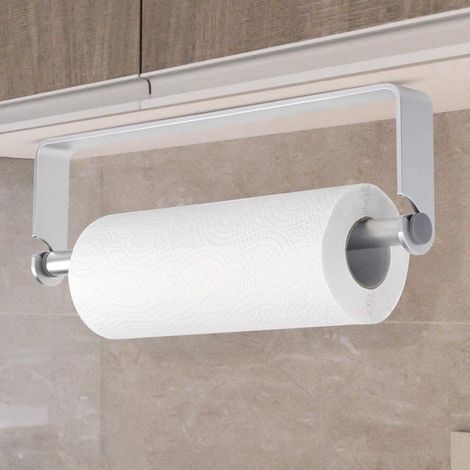 Porte-rouleau - Porte-rouleau essuie-tout - Edelstahl 304 sans perçage - 1 - cuisine suspendue blanc (1/5)