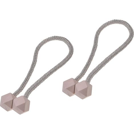 embrasses De Rideaux Magntiques 2x Supports De Corde Dcoratifs - 45cm De Longueur - Pour Rideaux Fins Et Pais, Tentures - Pour Les Maisons, Les (1/5)