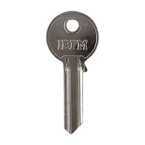 CHIAVE PIATTA IBFM K23 ORIGINALE - OTTONE NICHELATO- 20 pezzi