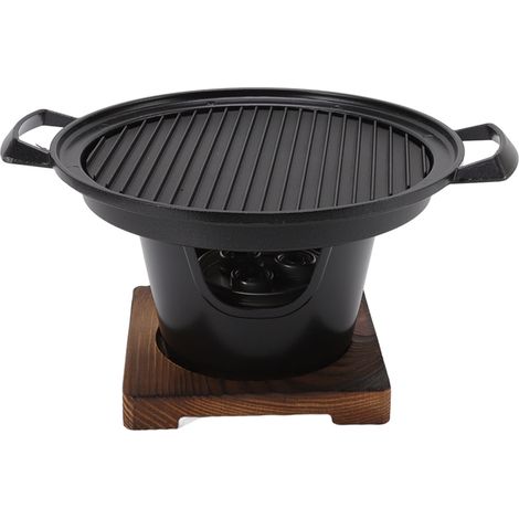 Grill de Table Portable sans Fumée pour Intérieur, Anti-Adhésif et Nettoyage Facile, pour Une Personne
