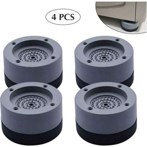 4 PCS Tampons à Pied Machine à Laver Anti Vibration Rondelle Pieds Pad Anti Slip Pied En Caoutchouc Pad pour Machines à Laver et Sécheuses (1/5)