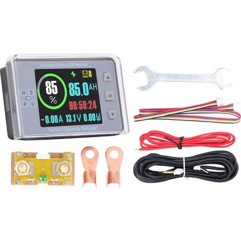 Moniteur de batterie avec Shunt VA9810S, voltmètre, ampèremètre, Bluetooth, pour camping-car, vélo électrique, 120V, 100A (1/5)