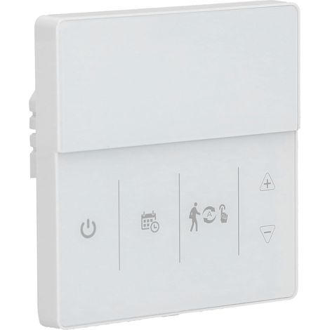 Intelligenter Thermostat mit wöchentlicher Programmierung, Sprachsteuerung, 10-kW-Sensor, präziser Temperaturregelung, wandhängender Heizkessel, 230 V, 3-A-Anschluss, weiß (1/5)