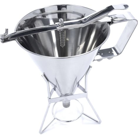 Distributeur de pâte à crêpes - 1,6 L - En acier inoxydable - Bouton de dosage inclus - Maxima