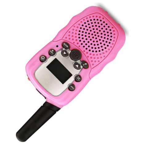 Talkie-walkie pour enfants avec 3 km de distance, communication claire, couleur rose clair, jeux interactifs (1/5)