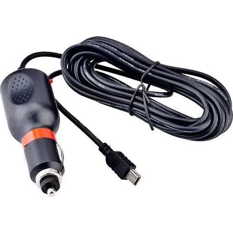 Chargeur allume-cigare 5 V 2 A (micro ou mini 5 broches) pour caméra embarquée Garmin, câble de 3,5 m, compatible avec les GPS et DVR de voiture Garmin. (1/5)